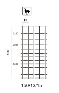 Siatka Leśna L 150/13/15 + SKOBLE