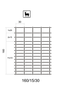 Siatka Leśna L 160/15/30 + SKOBLE