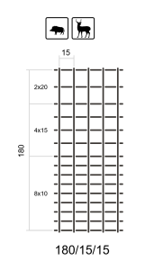 Siatka Leśna L 180/15/15 + SKOBLE