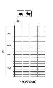 Siatka Leśna L 180/20/30 + SKOBLE