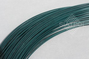 Drut ocynkowany powlekany PCV fi 2,0 mm + kolor zielony ral6005